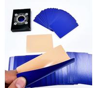 Tarjetas de manipulación ultrafinas, trucos mágicos, parte trasera de carne, color millón, tarjetas, accesorios de mago, ilusiones de escenario, accesorios de primer plano, accesorios de trucos (azul)