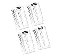 Tarjetas de medición de imperfecciones en superficies de plástico con revestimiento laminado de doble cara para medir defectos de componentes, pruebas de grietas, kit de herramientas para detectar