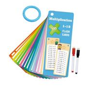 Tarjetas de memoria borrables de operación matemática para estudiantes KID tarjetas de estudio de aprendizaje temprano reutilizables tarjetas flash de matemáticas