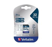 VERBATIM 47021 - Tarjeta de memoria SDHC 32GB, Verbatim Pro - U3