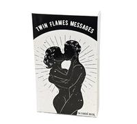 Tarjetas de mensajes de doble llama 10,3 x 6 cm Cubierta de almas gemelas para lecturas de amor psíquico y relaciones Tarjetas de 54 piezas