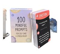 Tarjetas De Mindfulness | Juegos de Meditación e Inspiracionales | 50 Hojas de Ejercicios de Mindfulness y Meditación | para Niños, Adolescentes, Cumpleaños, Camping, Parejas, Viaje