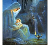 Tarjetas de Navidad benéficas, paquete de 6 - Dogs Trust, Multiple Sclerosis Trust, Macmillan, Save the Children, Alzheimer's Society and Epilepsy Action - Madre e Niño - Diseño religioso - Ecológico