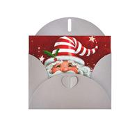 Tarjetas de Navidad de papel perlado de Papá Noel, tarjetas de cumpleaños, adecuadas para Navidad, día de San Valentín, aniversario de boda y tarjetas de invitación de fiesta.