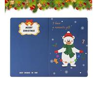 Tarjetas de Navidad para niños, bonitas tarjetas de felicitación 3D, tarjeta de Feliz Navidad, tarjeta de Navidad desplegable para niños, familia, amigos, hogar