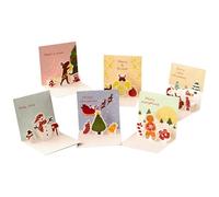 Tarjetas de Navidad pop-up, tarjetas de Navidad emergentes | Herramienta de tarjetas de felicitación para niños | Tarjetas de Feliz Vacaciones Tarjetas de Navidad Pop Up, Tarjeta de árbol de Navidad