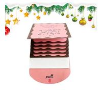 Tarjetas de Navidad - Tarjeta de felicitación de 10,8 pulgadas de 10,8 pulgadas en cascada para una visualización ordenada, fácil acceso con un clip organizador de folleto para adultos