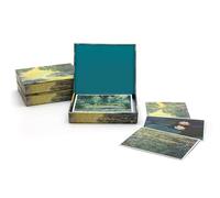 Tarjetas de notas en caja de recuerdo: Estanque de lirios de Claude Monet
