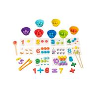 Tarjetas de Numeros y Animales Formación Montessori Tarjeta para 3 4 5 Años
