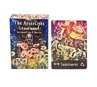 Tarjetas de oráculo portátiles, tarot de inspiración Afterlight, juego de cartas de adivinación de 2,36 x 3,54 pulgadas con guía, cartas estilo tarot, baraja de oráculo con diseño perspicaz, juego de