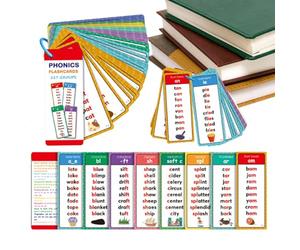 Tarjetas De Palabras De Fonética, 117 Grupos De Sonidos, Más De 900 Palabras Que Riman, Juego De Tarjetas De Lista De Fonética, Juegos, Juguetes Educativos para Niños