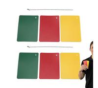 Tarjetas de penalización de fútbol, accesorios de entrenamiento de arbitraje, tarjetas de penalización rojas, amarillas, verdes, para juegos de competición, entretenimiento, campo de juegos