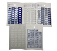 Tarjetas de píldoras de medicamentos de sellado en frío, desechables, fáciles de usar, organizador de pastillas para campamentos de verano, farmacéuticos, cuidadores (paquete de 6)