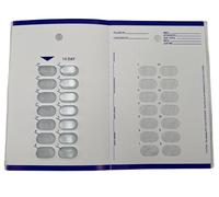 Tarjetas de píldoras de medicamentos de sellado frío para 2 semanas/14 días, organizador de píldoras de dosis unitaria desechable fácil de usar para campamentos de verano, hogares de ancianos,