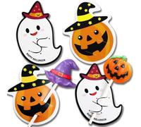 Tarjetas de piruleta de Halloween/Navidad, soporte para caramelos, paquete de regalo de caramelos de pan de azúcar, decoraciones de fiesta de cumpleaños, regalos de fiesta de dulces para niños (100