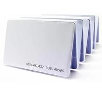 Tarjetas de proximidad RFID para control de acceso, 125 Khz, chip EM4100, paquete de 10, color blanco