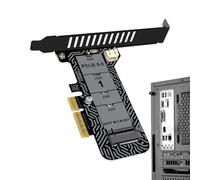 Tarjetas de Puertos USB Internos,Carcasa de Disco Duro de 64 Gbps - Tarjeta PCIe Interna,para Cable de Datos Controlador PC de Sobremesa Red Lugar de Trabajo