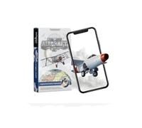 Tarjetas didácticas de Realidad Aumentada 4D+ para niños, Tarjetas educativas Stem con aplicación Gratuita, Aprendizaje Interactivo para Mayores de 4 años (avión 4D +)