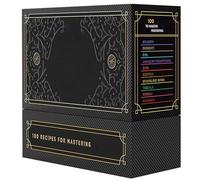 Tarjetas de recetas de cóctel, 100 tarjetas de recetas de mixología, manuales de 6.5 x 5 pulgadas, cubierta de brebaje de camarero, guía de ingredientes de cócteles para bebidas mixtas caseras