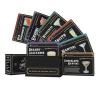 Tarjetas de recetas de cócteles - 6,69 x 5,12 x 1,97 pulgadas de doble cara | Tarjetas de barman - Cartes De Recettes Cocktail | Tarjetas de Coctelería | 2026 Pro | Para hombres principiantes |