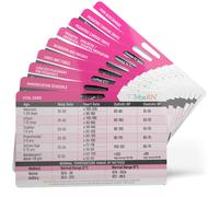 Tarjetas de referencia de insignia de enfermera de la tribu RN Pediatra - Tarjetas flash de enfermera especficas de Badgeguru Set 9 PED que inclu