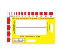 Tarjetas De Referencia Para Portaidentificaciones | Guía Rápida de Interpretación - Regla Portátil Para Mediciones Suministros Médicos Para Rotaciones Clínicas De Cardiología Hospitalaria