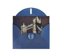 Tarjetas de regalo con impresión de Tower Bridge In London, tarjetas de cumpleaños unisex, tarjetas de agradecimiento con sobres