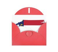 Tarjetas de regalo unisex con diseño de mapa de la bandera del estado de Carolina del Norte, tarjetas de agradecimiento con sobres