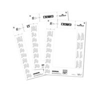 Tarjetas de repuesto para rótulos de sobremesa DURABLE, para H x A 61 / 122 x 210 mm
