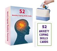 Tarjetas de Salud Mental, Tarjetas de Doble Cara portátiles de 52 Hojas para el Aprendizaje Emocional y del estrés, para oficinas, hogares, escuelas, situaciones sociales, Bienestar Mental y CE