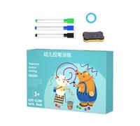 Tarjetas de seguimiento para niños, juguetes educativos para guiar bolígrafos, tarjetas de escritura para niños y juguetes de escritura, para juegos, aprendizaje, interacción para niñas en casa o