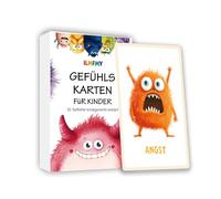 Tarjetas de sentimientos para niños, 33 monstruos de emoción con textos explicativos, para guardería y escuela primaria para autorregulación y para sentirse bien