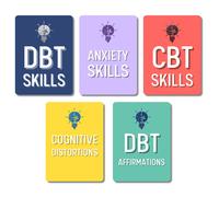 Tarjetas de TCD - Tarjetas de habilidades de afrontamiento para la terapia dial ctica conductual | Habilidades de TCC | Habilidades de afrontamie