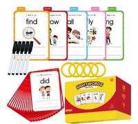 Tarjetas de visión, guardería, materiales para mejorar la ortografía, vocabulario, tarjeta de vocabulario, para niños en edad preescolar, profesores, centros de tutoría en el hogar, cuidado de niños