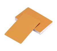 Tarjetas de visita - 50 piezas de tarjetas de visita de metal Impresionantes espacios en blanco Marca Grabado de metal Tarjetas de visita de visita de negocios (Color : Yellow)