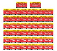 Tarjetas de visita "Estacionado como un ", Tarjetas de visita "Aparcaste como un ,Tarjeta de caricia falsa de billetes de estacionamiento - 50X Tarjetas de visita de ticket de