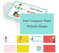 Tarjetas de visita personalizadas con sus tarjetas de nombre de texto de foto Tarjetas de visita personalizadas con logotipo 100pcs Impresión de doble cara - Limpieza