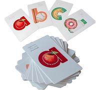 Tarjetas de Vocabulario del Alfabeto | Aprende los Sonidos de Las Letras hasta Dos Veces más rápido | Tarjetas de Vocabulario de Letras | Mnemotécnica con pictogramas Integrados
