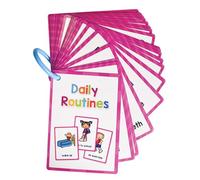 Tarjetas de vocabulario interactivas con palabras en inglés para niños de aprendizaje temprano para niños de 3 a 8 años, ayuda para enseñar vocabulario en el aula