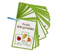 Tarjetas de vocabulario interactivas con palabras en inglés para niños de aprendizaje temprano para niños de 3 a 8 años, ayuda para enseñar vocabulario en el aula