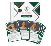 Tarjetas de yoga facial en alemán, 32 ejercicios faciales para el hogar, antiedad