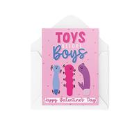 Tarjetas del día de Galentine - Juguetes antes de los niños - Tarjetas de mejor amigo descaradas - Tarjeta de mejor amiga - Tarjeta anti-San Valentín - Tarjetas divertidas - Tarjeta femenina CBH1592