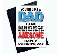 Tarjetas del día del padre para padrastro You Like A Dad to Me Awesome Thank You PC927