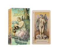 Tarjetas Del Tarot - 78 Tarjeta De Juego De Mesa De Adivinación, Oracle Deck Russian Spiritual Entertainment Set | Portable Dürer Tarott Para Mujeres Hombres Adultos Viaje Al Aire Libre Herramienta De