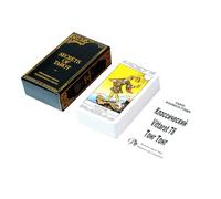 Tarjetas del tarot: adivinación Deck Tarot para entretenimiento y aprendizaje, amigable para principiantes con un conjunto de cartas completa, juego de mesa para casa, juego de mesa, fiesta, principia