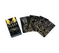 Tarjetas del tarot: juego de mesa de predicción de versión rusa para la adivinación de mesa, diseño único con cartas ilustradas y set portátil, Deck Oracle para magos, reunión de amigos, 4.06x2.36 pul