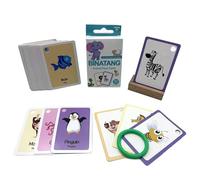 Tarjetas didácticas de animales,Tarjetas didácticas de animales para bebés - 33 tarjetas ilustradas, juego de educativo de aprendizaje de palabras | Juego de cartas a juego, exquisitas ta
