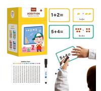 Tarjetas Didácticas de Matemáticas para Niños | Tarjetas De Aritmética Mental Matemática - Juego Educativo De Práctica De Multiplicación Y para El Hogar