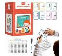 Tarjetas Didácticas De Matemáticas para Preescolar, Tarjetas Interactivas de Reconocimiento, Juego Educativo De Práctica De Multiplicación Y para El Hogar