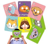 Tarjetas Didácticas del Alfabeto | 26 Piezas De Letras para Preescolar - Juguete Divertido De Animales para Niños De 3 A 6 Años